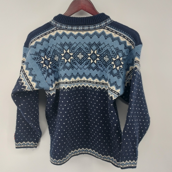 Arctic Circle 66 33' Wool Sweater Teen/Women Blue Norway Sizе XS Pewter Buckles - Picture 5 of 5
